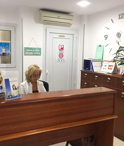 Recepción de nuestra clinica dental en Algeciras